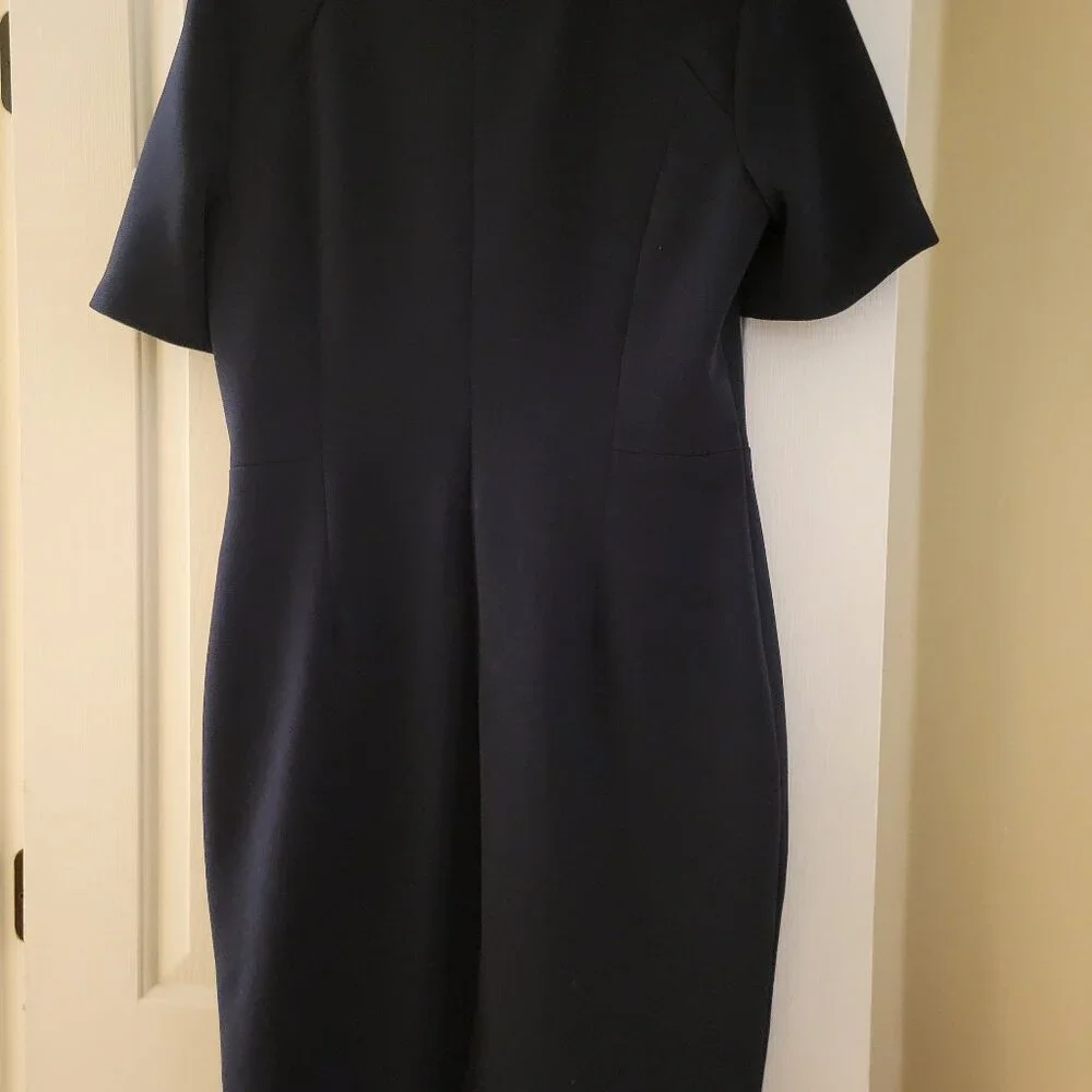 Badgley Mischka Formal Navy Blue Dress Size 14 - Picture 2 of 6